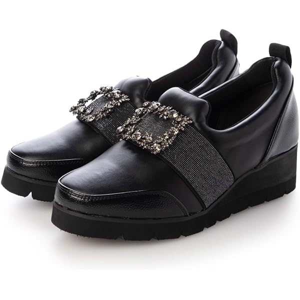 Amazon | [ヒロココシノ] レディース ヒールアップスニーカー シルバー